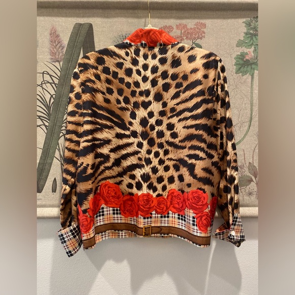 vintage laurel by escada silk blouse size 38 European US Small - Picture 8 of 12